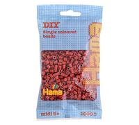 HAMA - sachet de perles à repasser | env. 1000 perles midi | loisirs créatifs et mosaïques pour enfants dès 5 ans | jeu créatif et décoration artisanale | Reddish Brown