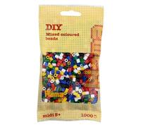 HAMA - sachet de perles à repasser | env. 1000 perles midi | loisirs créatifs et mosaïques pour enfants dès 5 ans | jeu créatif et décoration artisanale | Mix 66