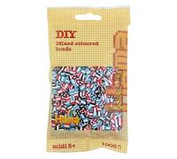 HAMA - sachet de perles à repasser | env. 1000 perles midi | loisirs créatifs et mosaïques pour enfants dès 5 ans | jeu créatif et décoration artisanale | Mix 91