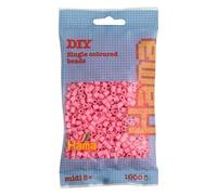 HAMA - sachet de perles à repasser | env. 1000 perles midi | loisirs créatifs et mosaïques pour enfants dès 5 ans | jeu créatif et décoration artisanale | Pink
