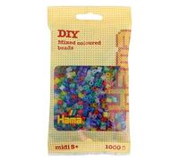 HAMA - sachet de perles à repasser | env. 1000 perles midi | loisirs créatifs et mosaïques pour enfants dès 5 ans | jeu créatif et décoration artisanale | Mix 54