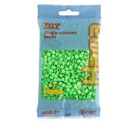 HAMA - sachet de perles à repasser | env. 1000 perles midi | loisirs créatifs et mosaïques pour enfants dès 5 ans | jeu créatif et décoration artisanale | Pastel green