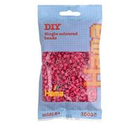 HAMA - sachet de perles à repasser | env. 1000 perles midi | loisirs créatifs et mosaïques pour enfants dès 5 ans | jeu créatif et décoration artisanale | Claret