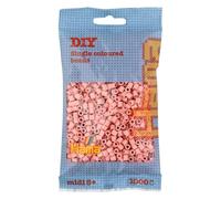HAMA - sachet de perles à repasser | env. 1000 perles midi | loisirs créatifs et mosaïques pour enfants dès 5 ans | jeu créatif et décoration artisanale | Matt rose