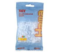 HAMA - sachet de perles à repasser | env. 1000 perles midi | loisirs créatifs et mosaïques pour enfants dès 5 ans | jeu créatif et décoration artisanale | Clear