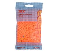 Hama – Sachet de 1000 perles à repasser midi – Orange néon