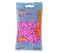 HAMA - sachet de perles à repasser | env. 1000 perles midi | loisirs créatifs et mosaïques pour enfants dès 5 ans | jeu créatif et décoration artisanale | Pastel pink
