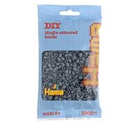 Hama Perles à repasser Midi – Sachet 1 000 perles Ø5 mm – Gris foncé