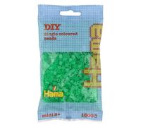HAMA - sachet de perles à repasser | env. 1000 perles midi | loisirs créatifs et mosaïques pour enfants dès 5 ans | jeu créatif et décoration artisanale | Translucent green