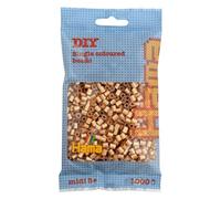 HAMA - sachet de perles à repasser | env. 1000 perles midi | loisirs créatifs et mosaïques pour enfants dès 5 ans | jeu créatif et décoration artisanale | Gold