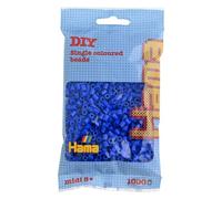 HAMA - sachet de perles à repasser | env. 1000 perles midi | loisirs créatifs et mosaïques pour enfants dès 5 ans | jeu créatif et décoration artisanale | Blue