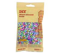 HAMA - sachet de perles à repasser | env. 1000 perles midi | loisirs créatifs et mosaïques pour enfants dès 5 ans | jeu créatif et décoration artisanale | Mix 50