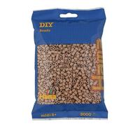 HAMA - sachet de perles à repasser | env. 3000 perles midi | loisirs créatifs et mosaïques pour enfants dès 5 ans | jeu créatif et décoration artisanale | light nougat