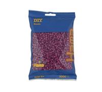 HAMA - sachet de perles à repasser | env. 3000 perles midi | loisirs créatifs et mosaïques pour enfants dès 5 ans | jeu créatif et décoration artisanale | plum