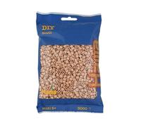 HAMA - sachet de perles à repasser | env. 3000 perles midi | loisirs créatifs et mosaïques pour enfants dès 5 ans | jeu créatif et décoration artisanale | beige
