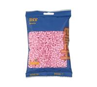 HAMA - Sachet de 3000 perles à repasser Rose - Taille Midi - Loisirs créatifs
