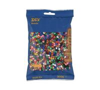 Hama - 201-67 - Loisirs Créatifs - Sachet 3000 Perles à Repasser - Taille Midi - Mix 22 Couleurs