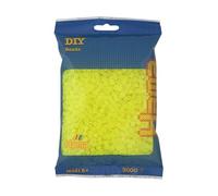 HAMA - sachet de perles à repasser | env. 3000 perles midi | loisirs créatifs et mosaïques pour enfants dès 5 ans | jeu créatif et décoration artisanale | neon yellow