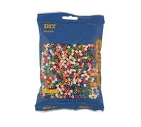 Hama- Perles Taille Midi, 201-58, Mélange 6 Couleurs