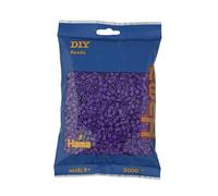 Hama Perlen Lot de 201-07 sachets de perles à repasser avec environ 3 000 perles colorées Midi pour travaux manuels, diamètre de 5 mm, lilas, amusement créatif pour les enfants à partir de 5 ans