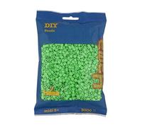 HAMA - sachet de perles à repasser | env. 3000 perles midi | loisirs créatifs et mosaïques pour enfants dès 5 ans | jeu créatif et décoration artisanale | pastel green