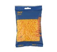 Hama Perles à repasser 201-03 – Sachet env. 3 000 perles midi 5 mm – Jaune – Pour enfants dès 5 ans