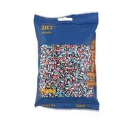 Hama – Perles à repasser – Sachet 3000 perles midi bicolores – Loisirs créatifs