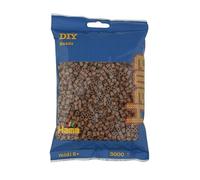 HAMA - sachet de perles à repasser | env. 3000 perles midi | loisirs créatifs et mosaïques pour enfants dès 5 ans | jeu créatif et décoration artisanale | nougat