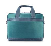 Hama Sacoche Ordinateur Portable Velvet (Sac Ordinateur 34-36 cm /13,3-14,1", Sac à bandoulière pour PC et Tablette, Pochette Porte Documents Voyage ou Travail, Idéal Cadeau Femme Homme) Turquoise
