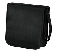 Hama Sacoche Transport Rangement, 40 CD/DVD, Dragon, 16.4x6.1x17cm, Noir | Étui de Rangement Disques CD/DVD/Blu-Ray, Pochettes Antistatiques Anti Rayures, Fermeture Éclair, Idéal Voyage Deplacement