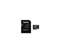 Hama Carte mémoire pour téléphone (Micro SDHC pour téléphone/Classe 10, 16 GB - 80 MB/s, Adaptateur Mobile) Noir