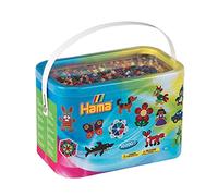 HAMA - seau de perles à repasser DIY | env. 10 000 perles midi | loisirs créatifs et mosaïques pour enfants dès 5 ans | jeu créatif et décoration artisanale | Mix 67