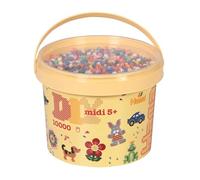 Hama Seau à perles midi à faire soi-même | Environ 10 000 perles fusibles | Décoration mosaïque Arts et loisirs créatifs pour enfants à partir de 5 ans | Mélange de couleurs 00