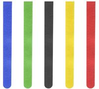 Hama Serre-câbles autoadhésif Nylon® rouge, bleu, jaune, vert, noir flexible (L x l) 215 mm x 16 mm 5 pc(s) 00221004