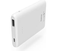 hama SLIM 5HD Powerbank 5.000 mAh blanc