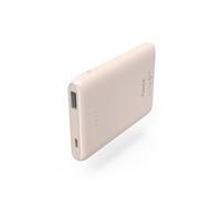 Hama SLIM 5HD, powerbank, 5000 mAh, 1 A, sortie : USB-A, rose