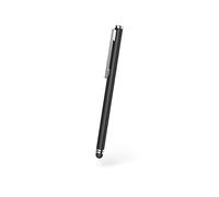 Hama Slim Stylet pour écrans tactiles - Stylo Capacitif Compact, Pointe Douce Haute Sensibilité, pour Smartphone Tablette iPad iPhone - Noir