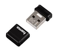 Hama Clé USB Smartly 2.0 – 16 Go, USB‑A, jusqu'à 10 Mo/s pour PC/Mac – Noire