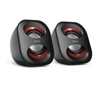 Hama Enceinte pour ordinateur portable Sonic Mobil 183 Noire/rouge