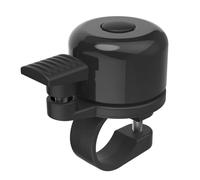 Hama Sonnette Vélo AirBell Pro avec Tag Bluetooth Intégré pour Apple (Diamètre 22.2 mm, Localisation Vélo Scooter Trotinnette Via App Find My, Avertisseur Klaxon Universel, Accessoire Sécurité) Noir