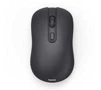 Hama Souris Optique sans Fil 2.4GHz WM-200, Ambidextre, 4 Boutons, Silencieuse, DPI Réglable (800/1200/1600), Mode Veille Auto, Recepteur Nano USB, Patins Polymère, Plug&Play, Noir