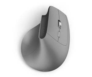 Hama Souris Verticale Ergonomique Droitier sans Fil et Bluetooth 'EWM-700R' (Multi-appareils, Rechageable USB C, Eclairage RGB, Capteur Blue Wave 2400 dpi, Cryptage AES-128) Gris