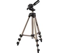 Hama Trépied Appareil Photo Vidéo 106.5cm Star 5" avec Sac de Transport (Trépied Télescopique Aluminium 4 éléments, Tête 3 Voies 3D, Niveaux à Bulles intégrés, Attache Rapide) Beige