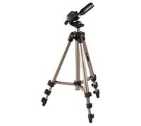 Hama Trépied Appareil Photo Vidéo 106.5cm Star 5" avec Sac de Transport (Trépied Télescopique Aluminium 4 éléments, Tête 3 Voies 3D, Niveaux à Bulles intégrés, Attache Rapide) Beige
