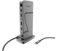 Hama Station daccueil USB-C® Connect2Office Speed alimentation USB-C®, compatible 8K@30 Hz (1x) / 4K@30Hz (2x)