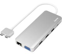 Hama Hub USB-C Connect2Mac - 12 ports, compatible avec MacBook Air et Pro, aluminium