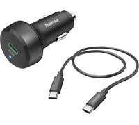 Hama Auto-Schnellladegerät mit Ladekabel USB-C, PD, 25 W, 1 m, Schwarz Station de charge pour voiture 25 W noir