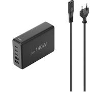 Hama Station de charge USB 140 W Power Delivery, Quick Charge 2.0, Quick Charge 3.0 noir pour prise murale Qualcomm Quick Charge 3.0, chargeur rapide, GaN, USB