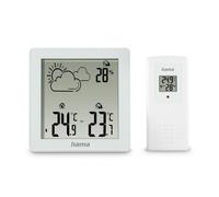 HAMA Station météo "Zakynthos", thermomètre, hygromètre, avec capteur extérieur, blanc (00222234)