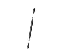 Hama Stylet 4 en 1 Disc Tip - Stylet pour tablette avec pointe en maille, pointe mécanique et stylo à bille, avec détection d'inclinaison, boîtier en métal, sans batterie
